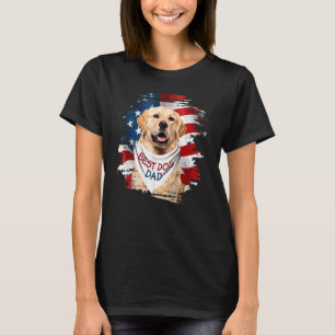 Camiseta Mejor Perro De Recuperación Dorada Papá Cute Padre