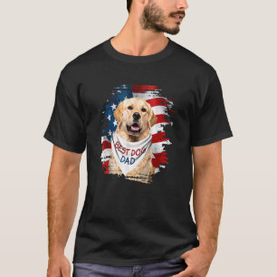 Camiseta Mejor Perro De Recuperación Dorada Papá Cute Padre