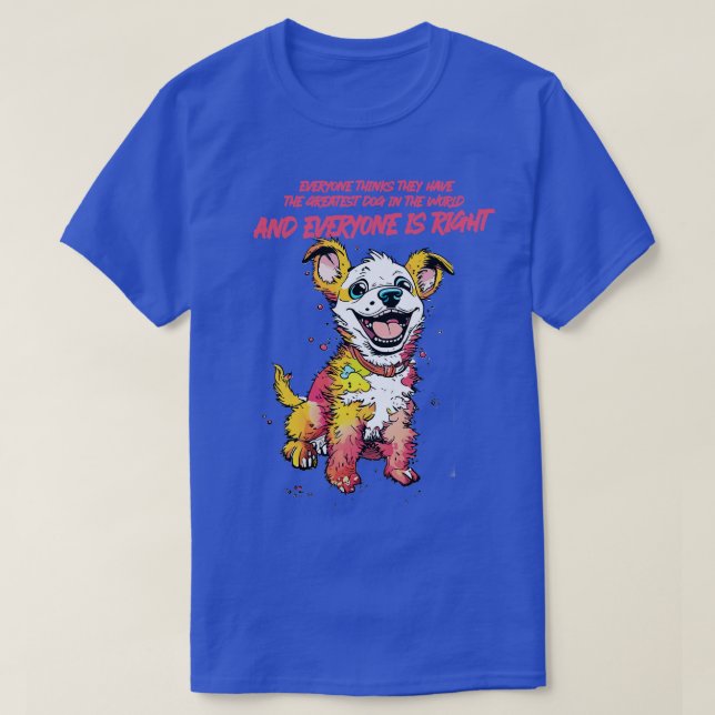 Camiseta mejor perro del mundo (Diseño del anverso)