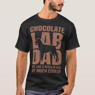 Camiseta Mejor perro labrador chocolate marrón padre