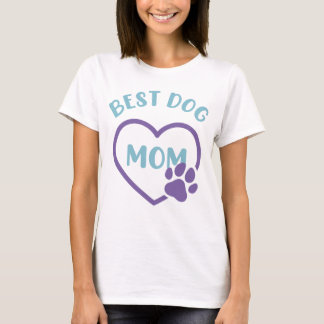 Camiseta Mejor Perro Mamá Corazón W Paw