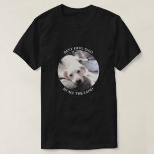 Camiseta Mejor perro papá foto de dulce perro negro cachor