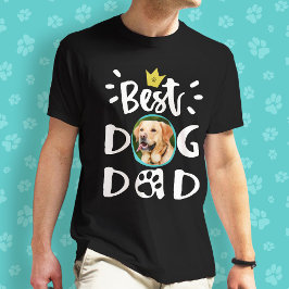 Camiseta Mejor perro papá Mascota foto Paw Imprimir texto b