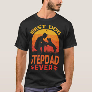 Camiseta Mejor perro STEPDAD Ever Vintage