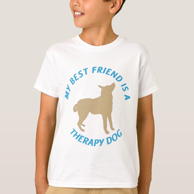 Camiseta Mejor Perro Terapéutico Amigo (Anverso)