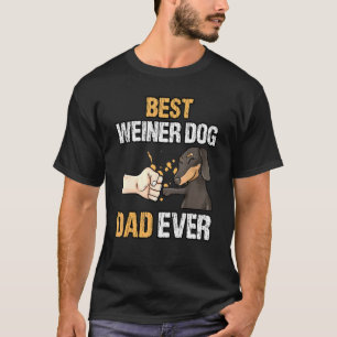 Camiseta Mejor Perro Weiner Papá Padre Dueño De Perro