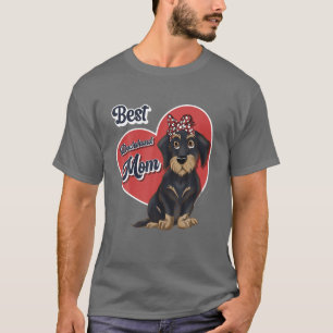 Camiseta Mejor Perros Haired De La Madre De Dachshund
