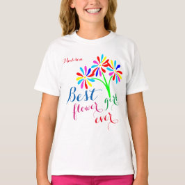 Camiseta Mejor personalizable de Chica Flor