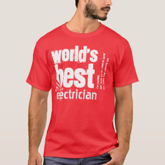 Camiseta Mejor Personalizado de Electricidad del Mundo Text