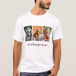 Camiseta Mejor Personalizado de fotos del abuelo de la hist
