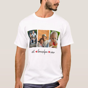Camiseta Mejor Personalizado de fotos del abuelo de la hist