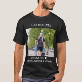 Camiseta Mejor Personalizado del Día del Padre Nunca  texto