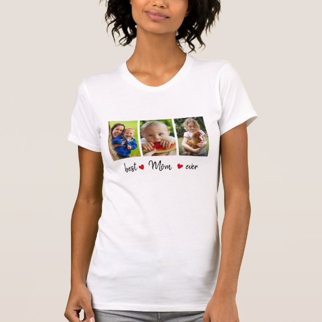 Camiseta Mejor Personalizado fotográfico de mamá de todos l (Anverso)
