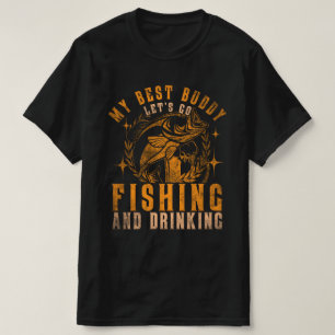 Camiseta Mejor Pesca Budista y Aventura para Bebidas