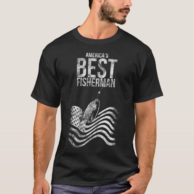 Camiseta Mejor pescador de EE. UU. (Anverso)