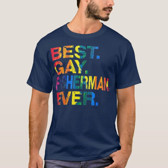 Camiseta Mejor Pescador Gay Ever Igualdad de Género (Anverso)