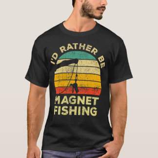 Camiseta Mejor pescando con imán Regalo vintage para imán