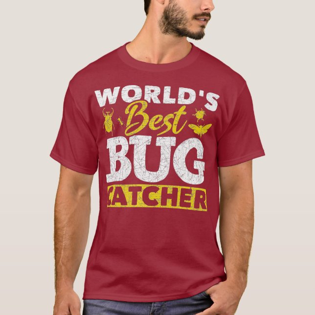 Camiseta Mejor Pez Catcher Funny Entomólogo Bug Bug (Anverso)