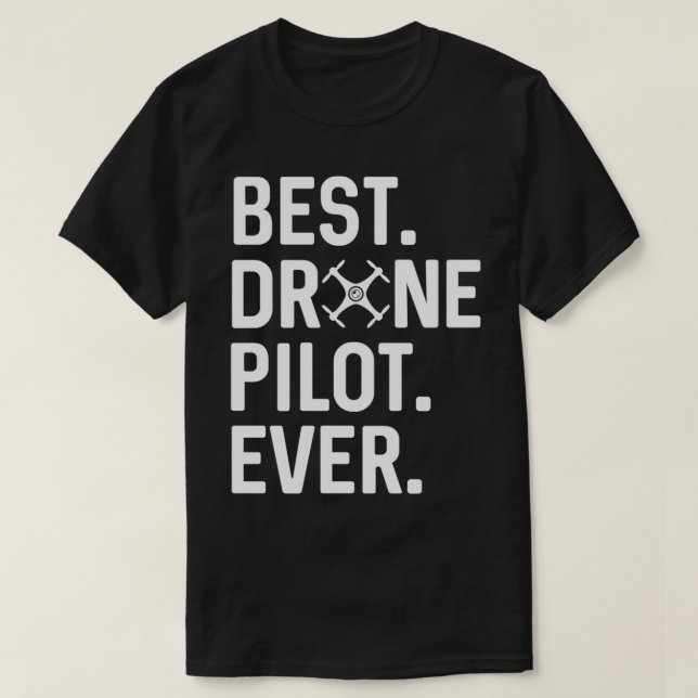 Camiseta Mejor Piloto de Drones de la Carreras de drones (Diseño del anverso)