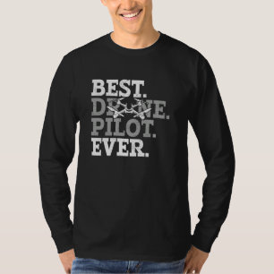 Camiseta Mejor Piloto de Drones FAA Certificado Comercial C