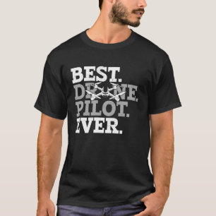 Camiseta Mejor Piloto de Drones FAA Certificado Comercial Q
