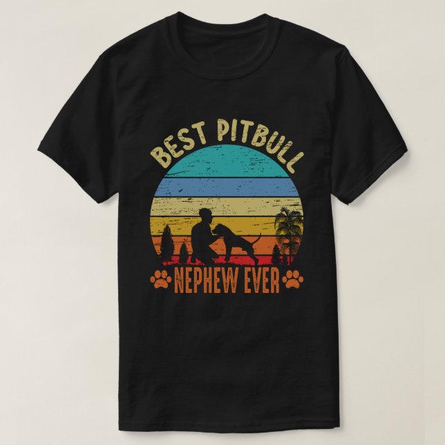 Camiseta Mejor Pitbull NEPHEW jamás Vintage (Diseño del anverso)