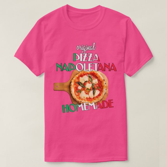 Camiseta Mejor Pizza Baker Pizz Casero Original Napolitano  (Diseño del anverso)