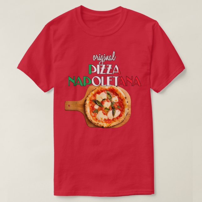 Camiseta Mejor pizza Margherita original pizza napolitana (Diseño del anverso)
