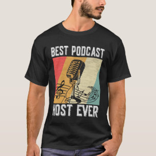 Camiseta Mejor Podcast para presentador de podcaster
