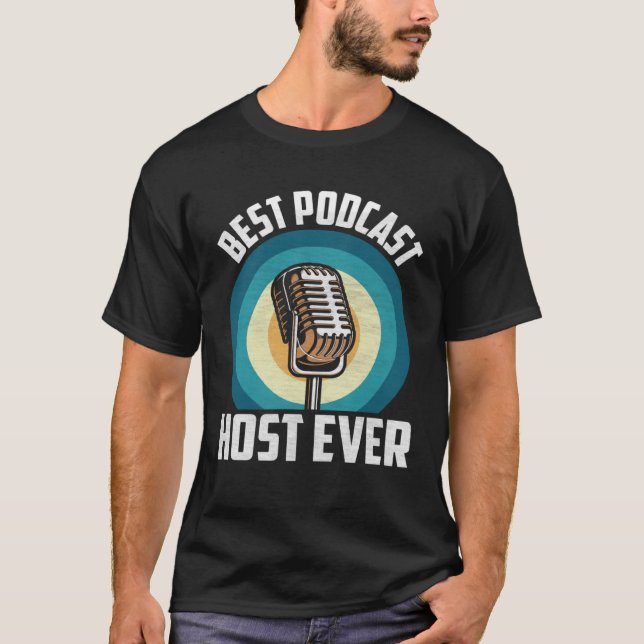 Camiseta Mejor Podcast para presentador de podcaster (Anverso)