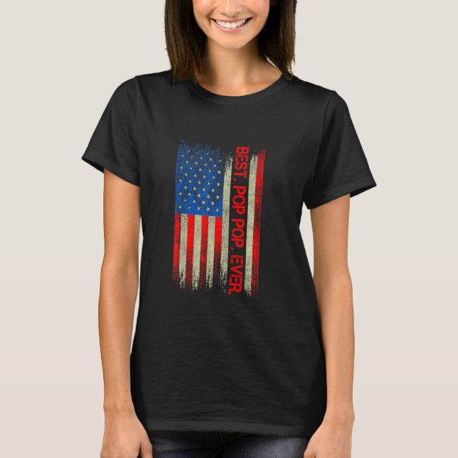 Camiseta Mejor Pop De La Bandera De Estados Unidos Para Hom (Anverso)