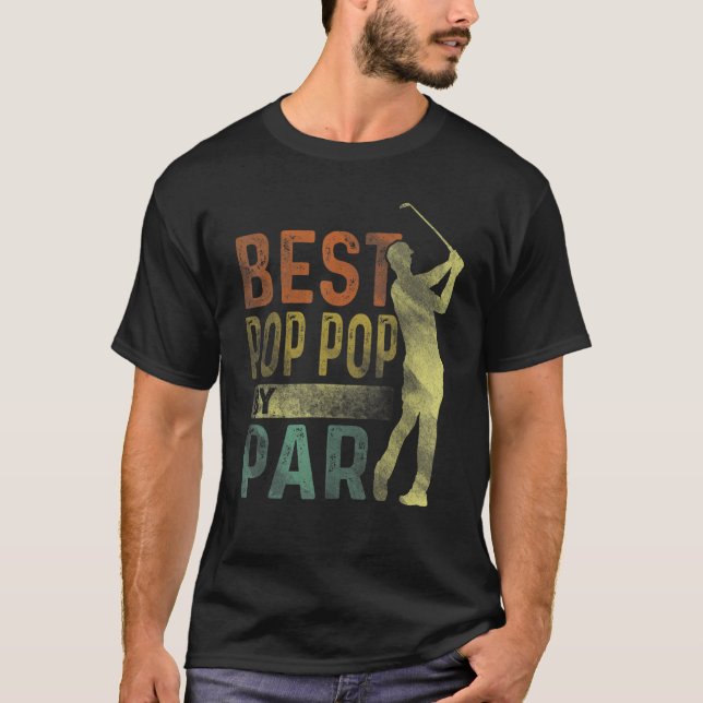 Camiseta Mejor Pop De Par Golf Padres Día Abuelo (Anverso)