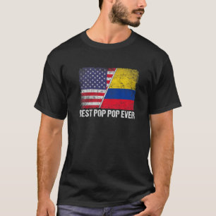Camiseta Mejor Pop del Día del Padre en Colombia Bandera de