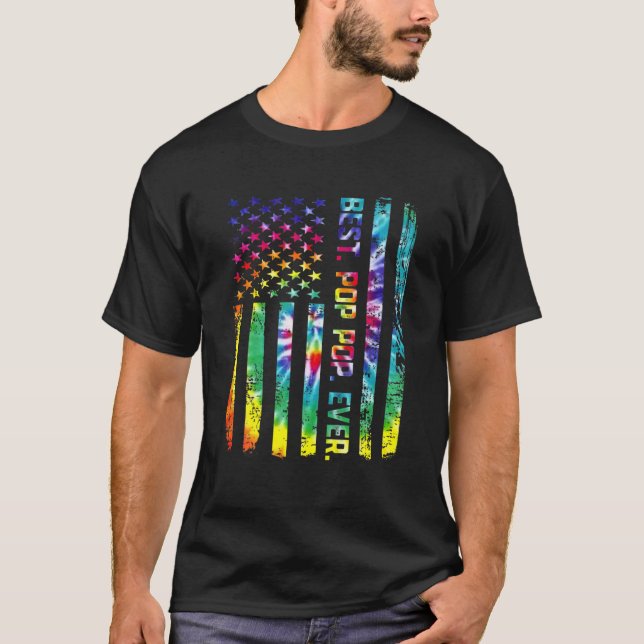 Camiseta Mejor Pop Que Tie De La Bandera Estadounidense Par (Anverso)