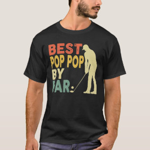 Camiseta Mejor Pop Retro Vintage por Par Golf Father's