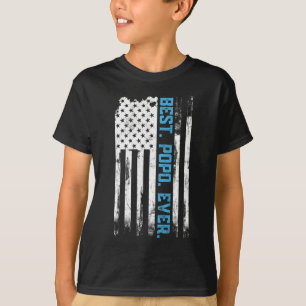 Camiseta Mejor Popo Ever Bandera Estadounidense Regalo por 