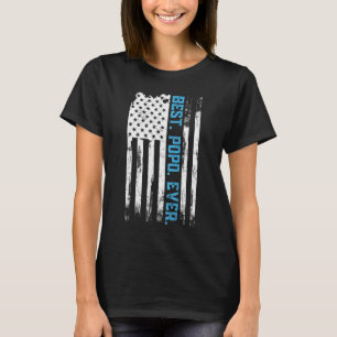 Camiseta Mejor Popo Ever Bandera Estadounidense Regalo por