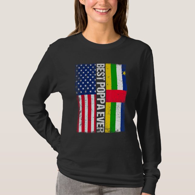 Camiseta Mejor Poppa de la República Centroafricana de la h (Anverso)