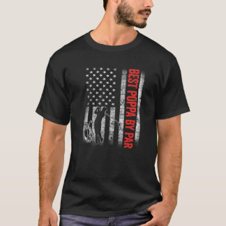 Camiseta Mejor Poppa para hombres por Par US Bandera Americ