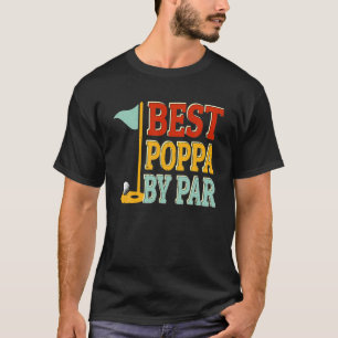 Camiseta Mejor Poppa Vintage por el Día del Padre Golf Par 