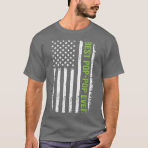 Camiseta Mejor Poppop Ever Bandera Estadounidense 4 De Juli