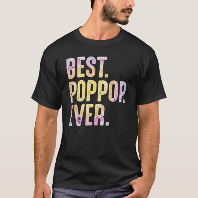 Camiseta Mejor Poppop para hombres Día del Padre de abuelo (Anverso)