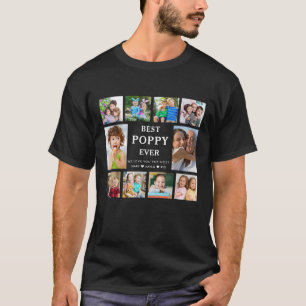 Camiseta Mejor Poppy de Todos los Tiempos Nietos 10 Collage