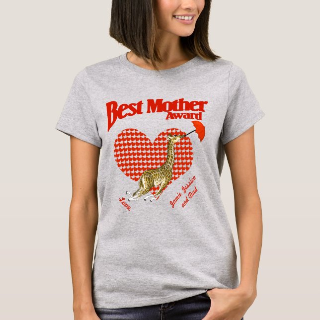 Camiseta Mejor Premio a la Madre Keepsake (Anverso)