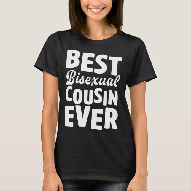 Camiseta Mejor Primo Bisexual en Familia Orgullo Bisexual C (Anverso)