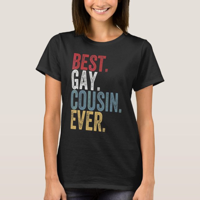 Camiseta Mejor Primo Gay Cónstula De Familia Del Orgullo Lg (Anverso)