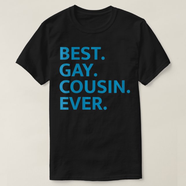 Camiseta Mejor Primo Gay De La Mujer Nunca VNeck (Diseño del anverso)