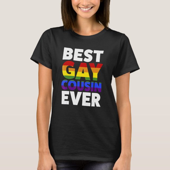 Camiseta Mejor Primo Gay Nunca Lgbtq (Anverso)