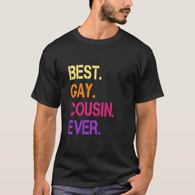 Camiseta Mejor Primo Gay Que Lgbtq Lesbiana Gay (Anverso)