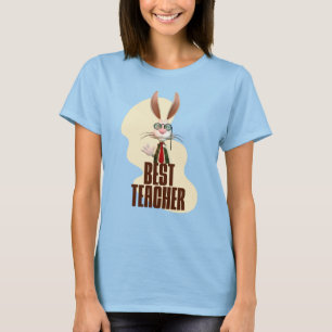 Camiseta Mejor Profesor Conejo de Humor de Aula